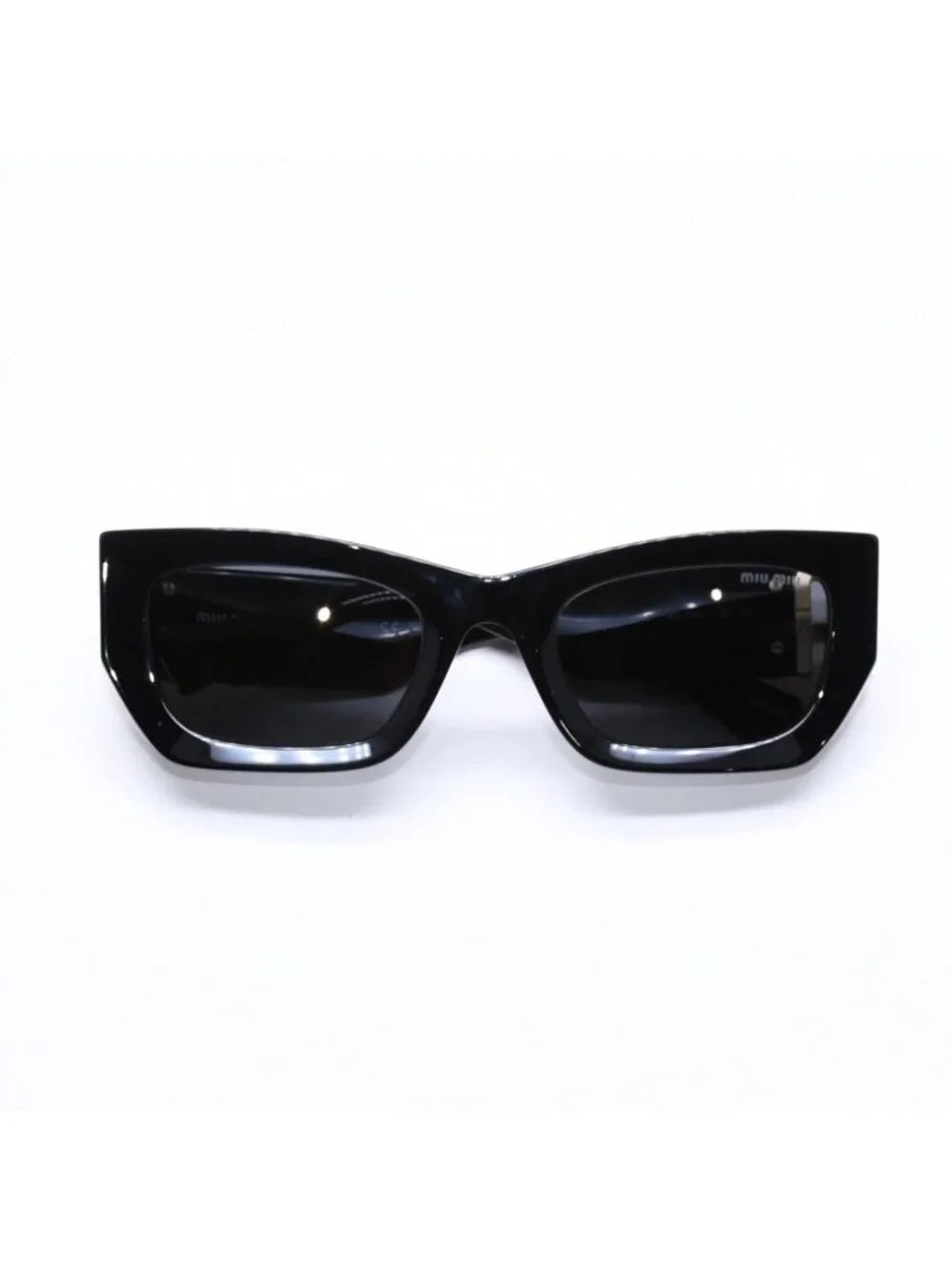 Miu Miu Sunglasses Eyewear Black Gold